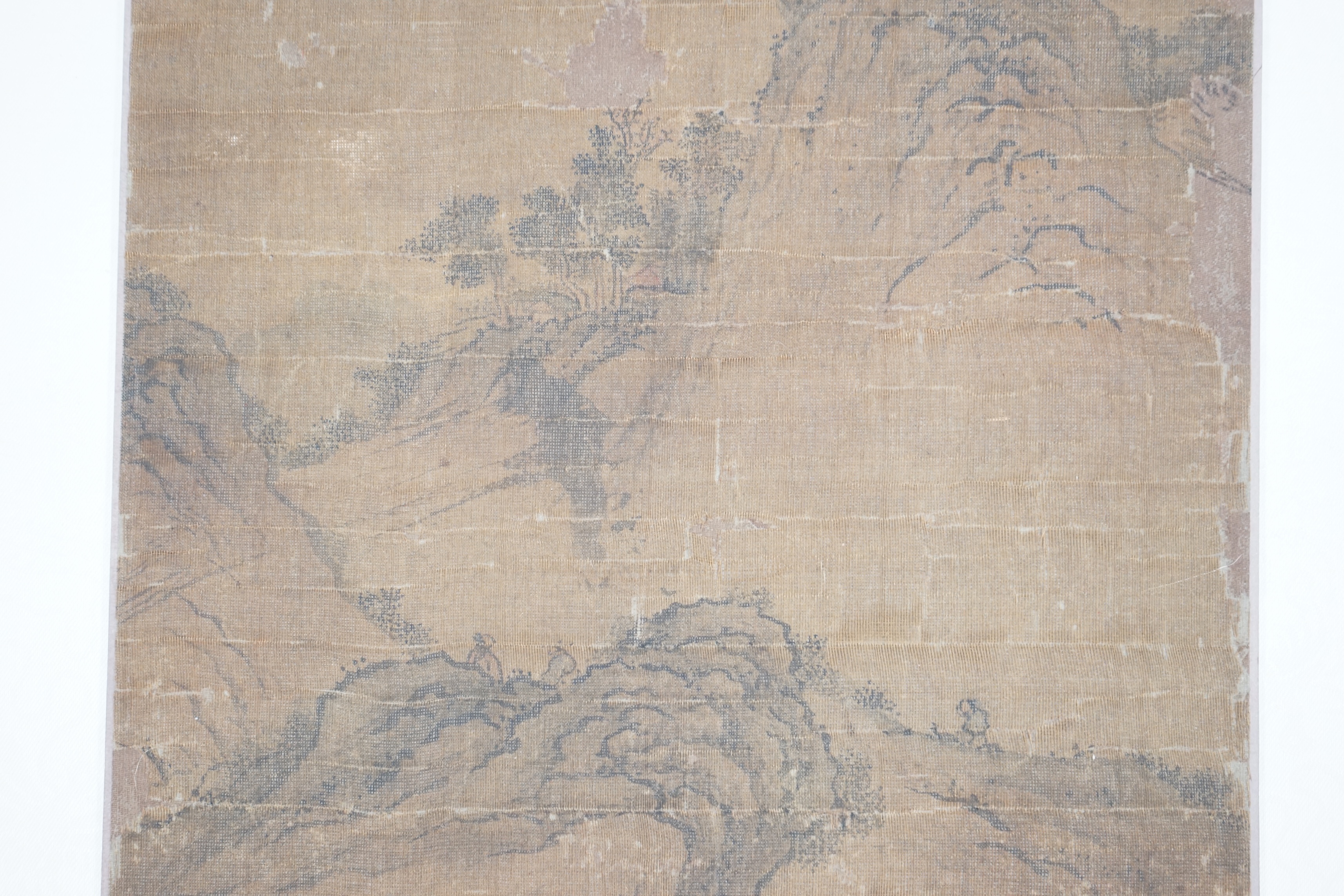 A Chinese painting on silk, Ming dynasty